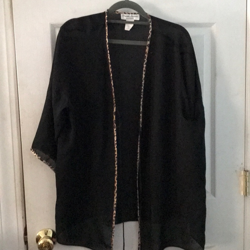 Private Luxuries Natori Sz L Sheer Black Negligee